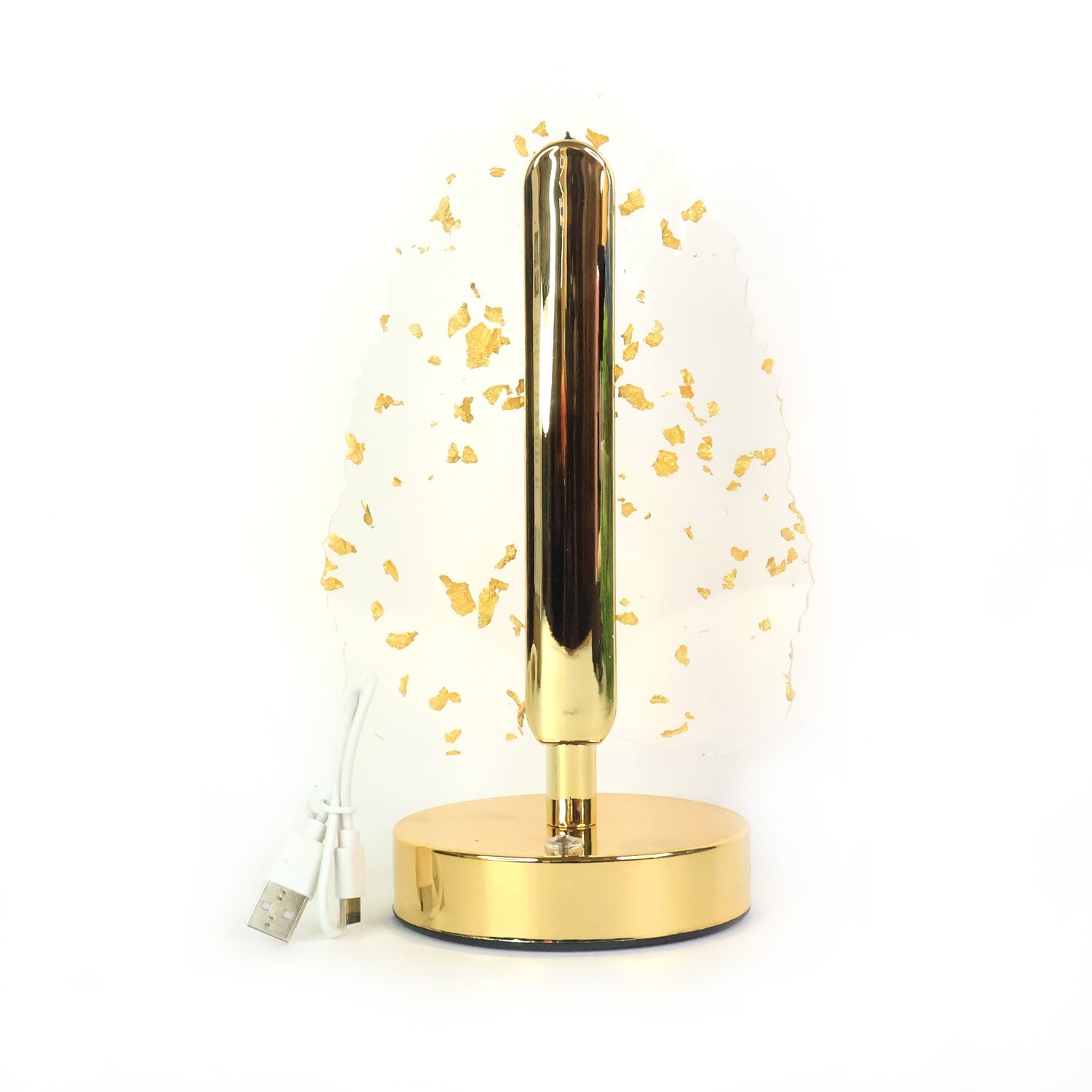 Premium Golden Crystal Leaf-Shaped LED Table Lamp (1 Pc) Premium Golden Crystal Leaf-Shaped LED Table Lamp (1 Pc)